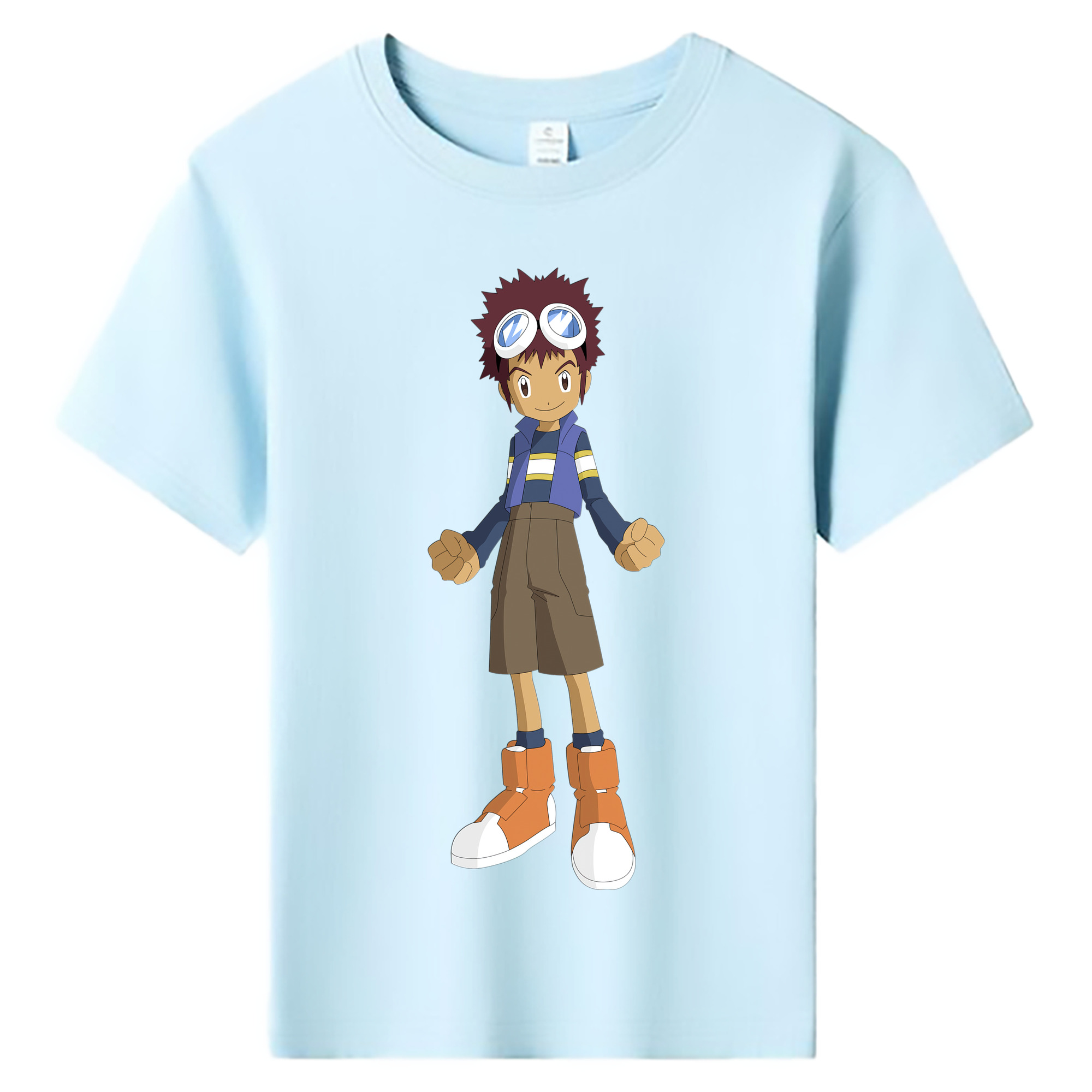 （画像用） Digimon デジタルモンスター/デジモン 綿100％キッズTシャツ（フロントプリント）